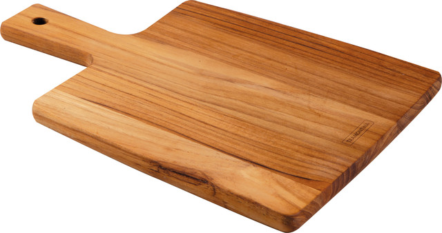 Tabla de Cocina Tramontina en madera Teca con mango 34x23 cm